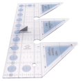 thumbnail image 5 of Ruler Grids 45 Degree Double Strip Ruler Non- Quarter Square Triple-cornered Cutting Guide (10 Inc, 5 of 5