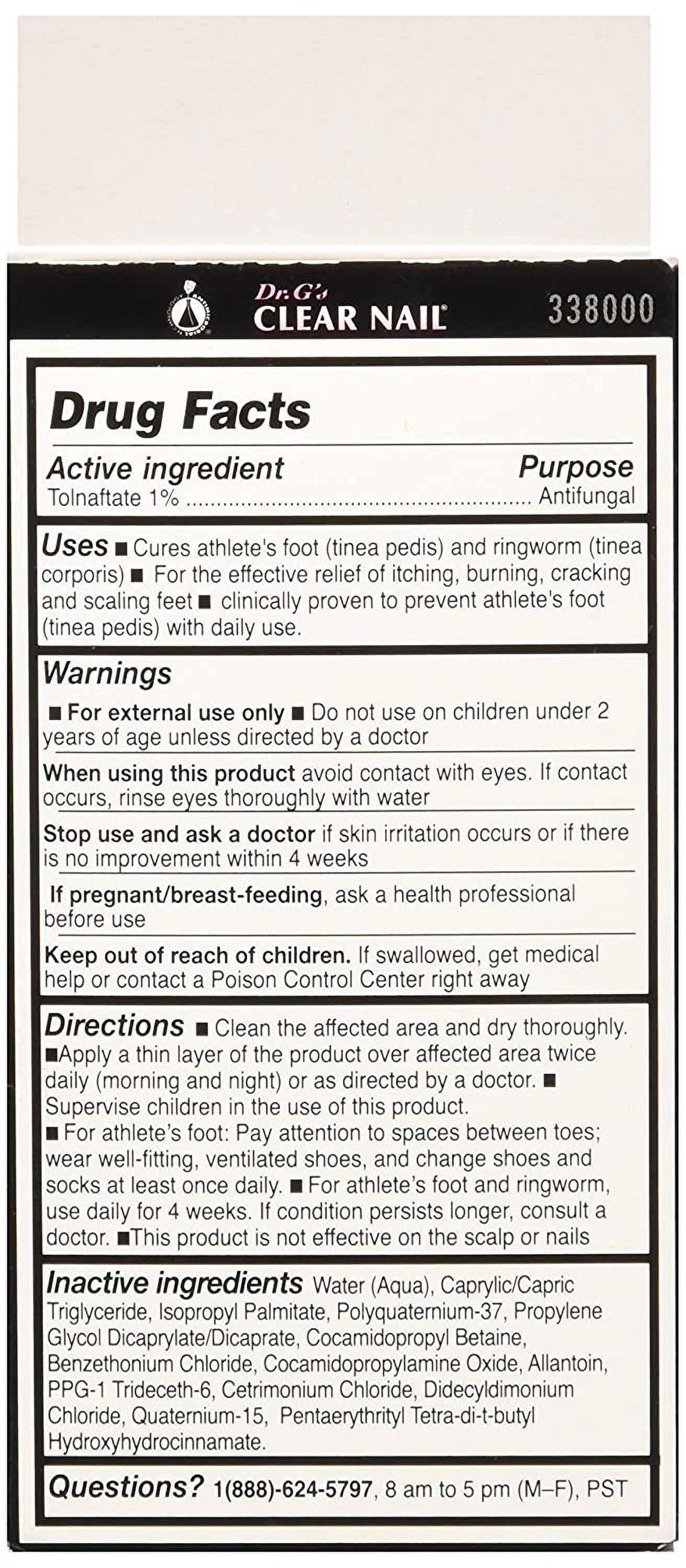 Dr. G's Clear Nail Anti-fungal Treatment, 0.6 Oz - Walmart.com