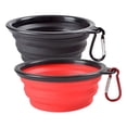 thumbnail image 1 of Cuencos plegables para perros, paquete de 2 cuencos para perros de viaje para gatos y perros, cuenco plegable para perros con clip de mosquetón MFZFUKR CPB-US-ZMR36-2, 1 of 5