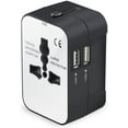 thumbnail image 1 of Cargador todo junto de la pared del enchufe de la corriente ALTERNA del adaptador del viaje con los puertos de carga USB duales universales, 1 of 7