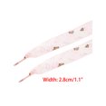 thumbnail image 2 of INSPIRE CHIC Fantasy Snow Gauze Transparent Shoelaces Tie Shoes Printing Shoelace 1 Pair Red 70cm/27.6'', 2 of 4