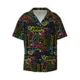 thumbnail image 5 of Picia Color Summer Men's Linen Shirts Short Sleeve Cuban Beach Shirts Casual Shirts Button Down Shirt for Men Beach Summer Wedding Shirt-3X-Large, 5 of 7