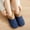 Blue, variant on Cable Knit House Slippers for Women Indoor, Sherpa Fleece Lined Soft Loafer Shoes, Winter Warm Fluffy Bedroom Fuzzy Socks Non-slip Grippers, Cozy Gifts Unique, , 39