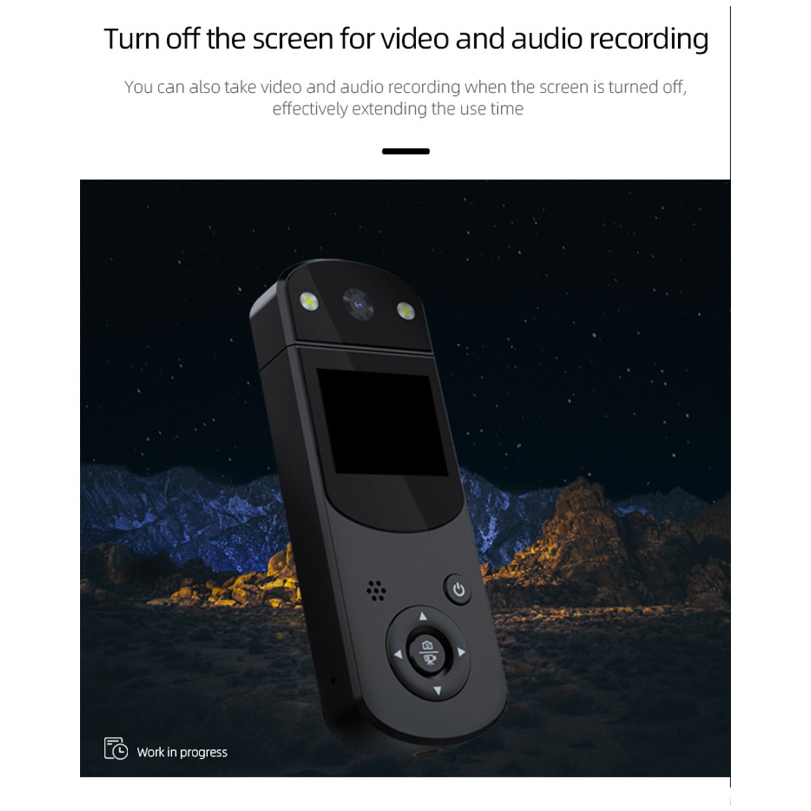 Digital Body Camera Outdoor Photograph Vlog Camcorder 1080P Camera Handheld Video