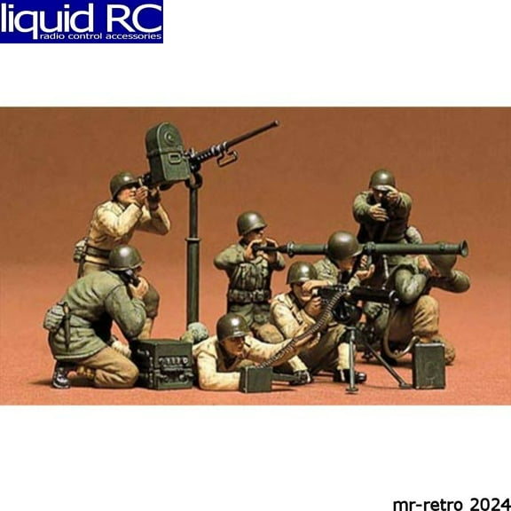 Tamiya USA Military Miniature U.S. Gun & Mortar Team Set Model Kit
