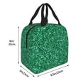 thumbnail image 2 of Pofeuu Green Glitter Print Lunch Bag Lunch Box Large Capacity Insulated Lunch Bag for Adult, Leakproof Reusable Lunch Tote Bags for Work, 2 of 5