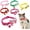 Hot pink, variant on Puppy Collar with Bell, 1/2-Pack Dog Collar with Bell Cute Bowtie Cat Collar Nylon Adjustable Buckle for XXS XSmall Girl Pets Female Kitten Yorkie Teacup Chihuahua X-Small, Neck 7-12 Inch