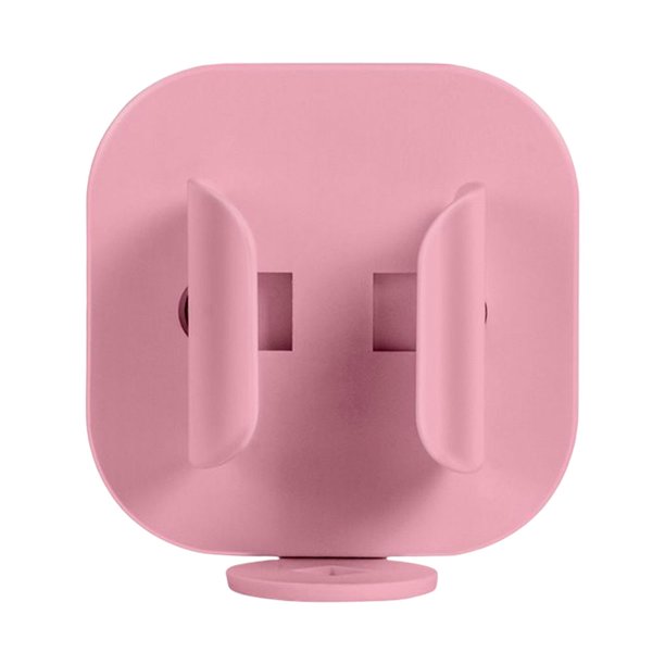 Cateissary Soporte de cepillo Soporte de pared Soporte de almacenamiento Estante de baño Ganchos organizadores antideslizantes Fuga de superficie Juegos de accesorios de baño Rosa