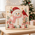 thumbnail image 6 of DIY Christmas Pearl Art Kit, 2026 Holiday Snowman Bead Painting Kit, All‑In‑One Craft Kit for Christmas Wall Ornament, 6 of 7