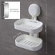 thumbnail image 5 of Jabonera de doble capa con ventosa, soporte para esponja resistente para ducha, baño, bañera y fregadero de cocina, sin taladros, extraíble, 5 of 5