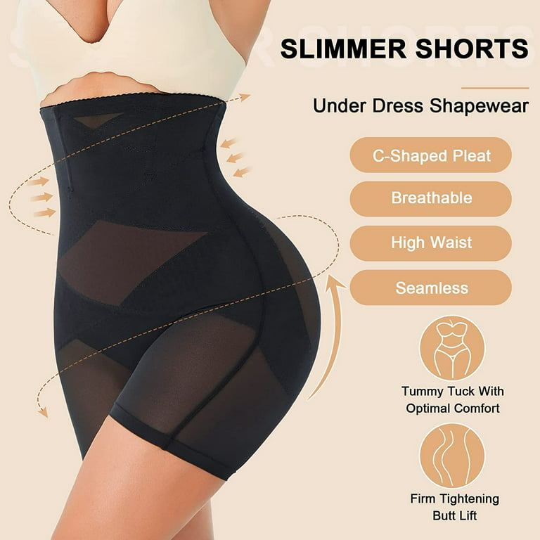 Nebility Women Shapewear Tummy Control Panties Seamless Body Shaper Shorts High  Waist Butt Lifter Booty Enhancer Thigh Slimmer(Beige,S) : :  Clothing, Shoes & Accessories
