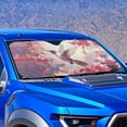 thumbnail image 2 of Yuyamidu Hummingbird Car Windshield Sun Shade Pink Flower Automotive Sunvisor Protector Foldable Front Window Car Sun Shade Blocks Heat and Sun, 2 of 7