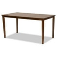 thumbnail image 4 of Bowery Hill Grey Upholstered and Brown Finished Wood 6-Piece Dining Set, 4 of 9