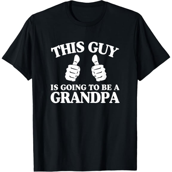 Funny New Grandpa Pregnancy Announcement Men's T-Shirt This Guy Is Going To Be A Grandpa Retro Graphic Tee Father's Day Gift for Grandfather