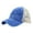 Blue, variant on Women Ripped Anti UV Mesh Ponytail Hat Adjustable Breathable Sports Baseball Cap