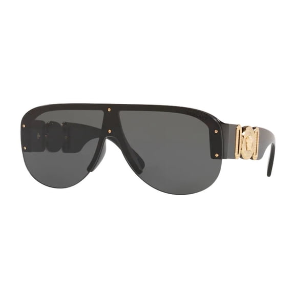 Versace VE 4391 Plastic Unisex Shield Sunglasses Black 48mm Adult