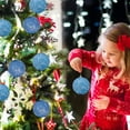 thumbnail image 2 of SLYNSHome 6Pcs Christmas Tree Balls Ornaments,Shatterproof Glitter Sequin Christmas Balls Baubles Balls Pendant for Xmas Trees Party Wedding Home Christmas Decoration (3.9Inch,Blue), 2 of 6