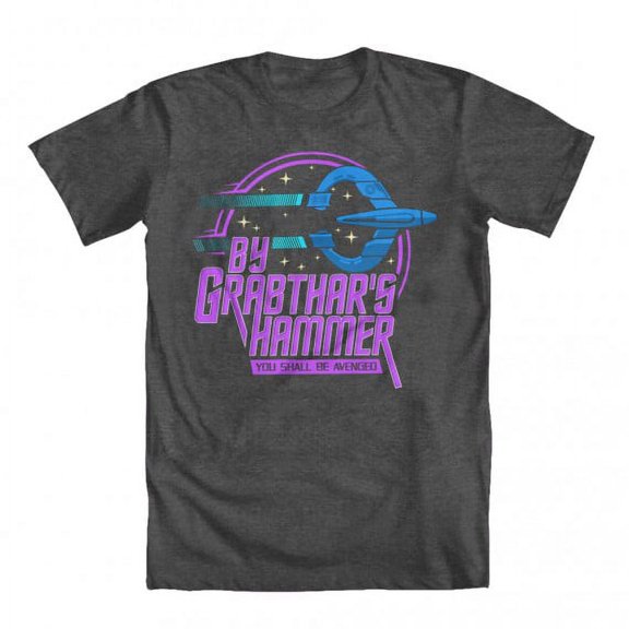 GEEK TEEZ Grabthar's Hammer Original Artwork Inspired by Galaxy Quest Youth Boys' T-shirt Charcoal Medium