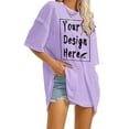 thumbnail image 5 of OSOLU Solid Color Women Summer Oversized T-Shirt Tshirts Tee Casual Short Sleeve Loose O-Neck Tops For Everyday Wear Cute Dailywear, 5 of 9