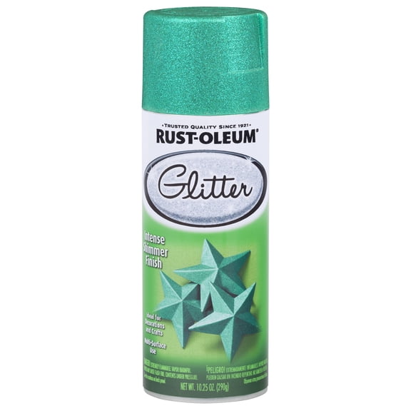 Rust-Oleum 302573 Specialty Glitter Spray Paint, 10.25 Oz, Turquoise