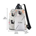 thumbnail image 3 of FORMRS Women's Travel Backpack Purse Anti-Theft Hidden Pockets Casual Shoulder Bag, Gray Cartoon Pattern, 3 of 7