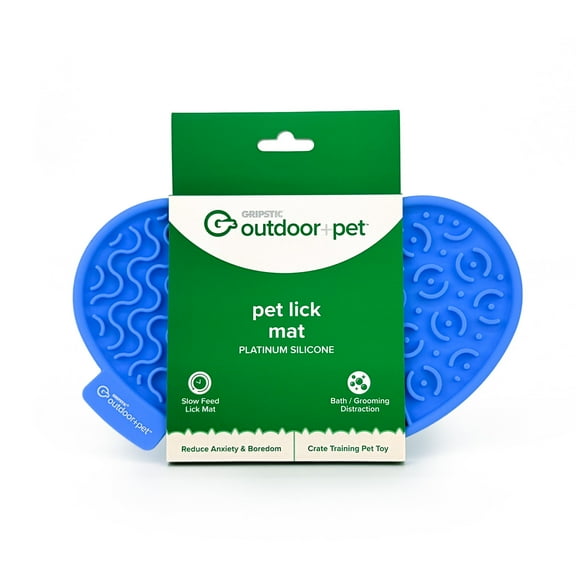 GRIPSTIC® Dog Lick Mat, Dishwasher Safe, Platinum Silicone