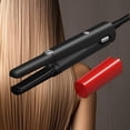 thumbnail image 1 of Planchas y rizadores de pelo portátiles, temperatura ajustable, herramienta profesional para peinar el cabello, calentamiento rápido para viajes Negro, 1 of 10