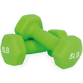 thumbnail image 1 of Set de 2 Mancuernas X-Rush Hexagonales de 5 lbs (10 lbs) con Recubrimiento de Neopreno Verde, 1 of 7
