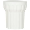 thumbnail image 3 of Safavieh Vesta Outdoor Modern Concrete Round Accent Table - Ivory, 3 of 5