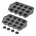 thumbnail image 1 of 2 Pack Mini Muffin Cheesecake Pan With Removable Bottom, 12 Cavity Cupcake Pan, 1 of 5
