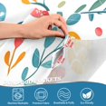 thumbnail image 3 of Yayeee Kitchen Curtains Tier Pair Light Filtering 27"x24" Rod Pocket Short Cafe Window Panel, Cute Easter Eggs, 3 of 7