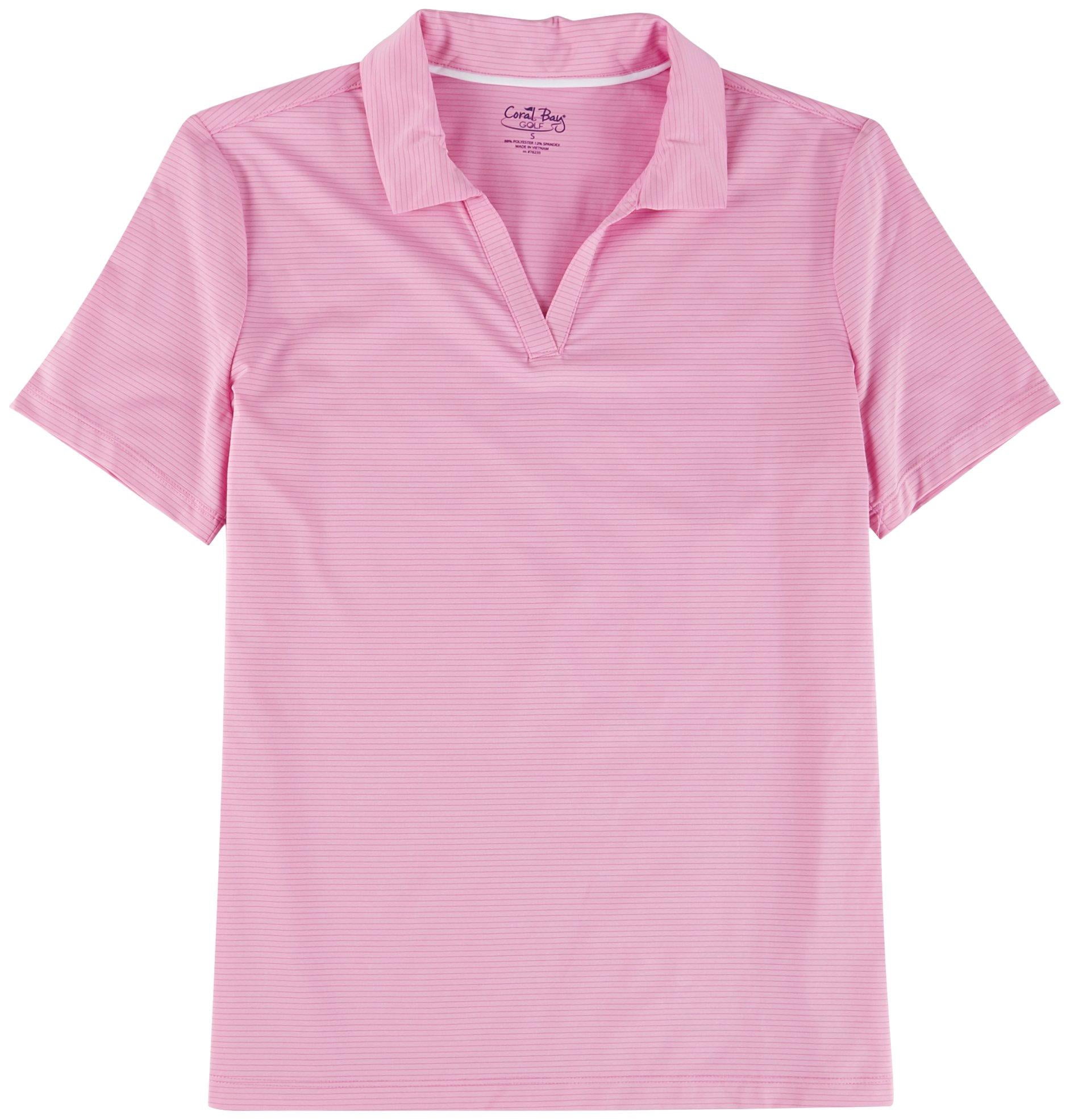 Golf Womens Textured Polo Shirt Large 