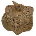 thumbnail image 3 of 10.6" Woven Paper Rope Brown Pumpkin Home Harvest Decor, 3 of 4