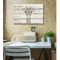 thumbnail image 2 of wall26 - Zentangle Giraffe Artwork - Rustic Canvas Wall Art Home Art - 12x18 inches, 2 of 4