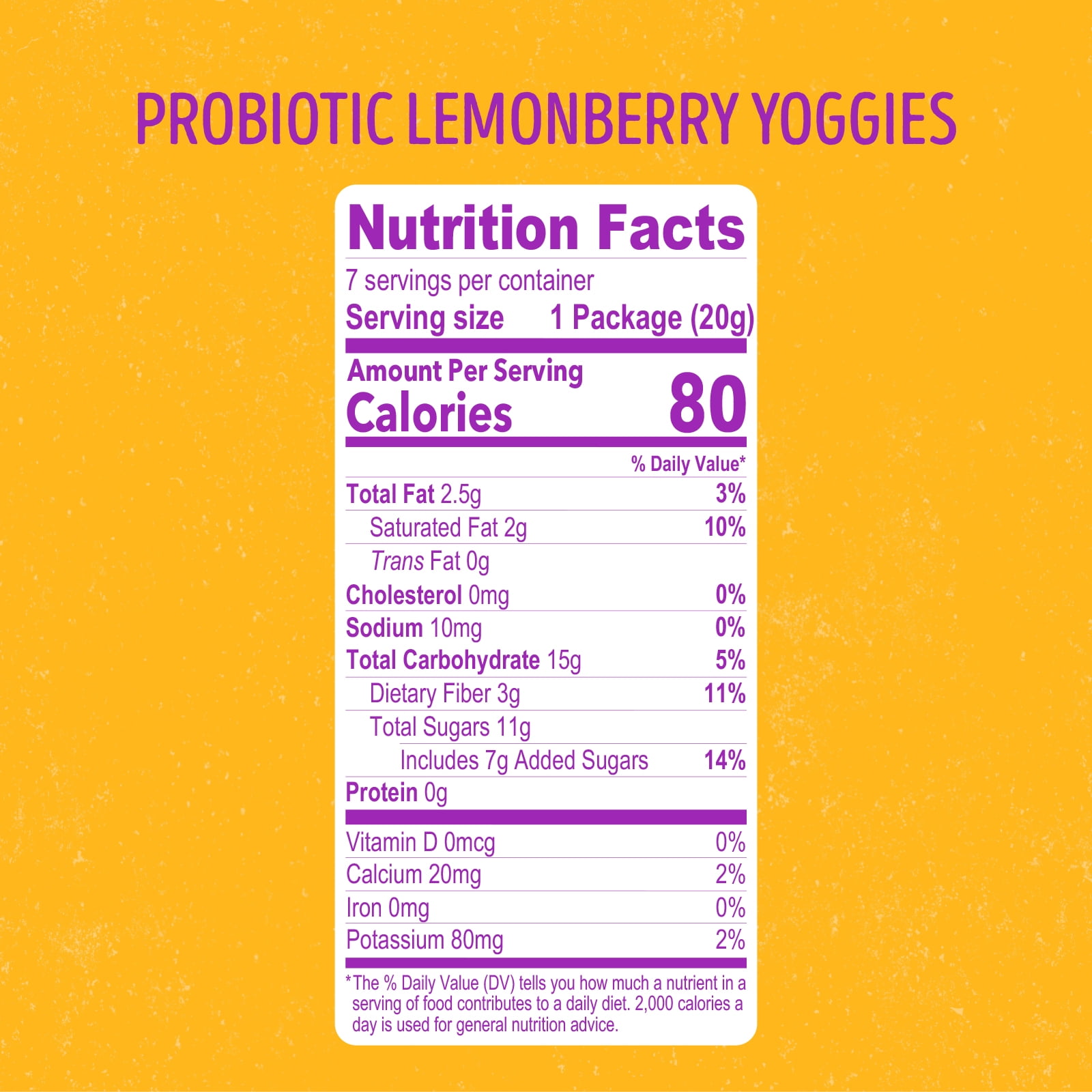 (3 pack) Nature's Garden, Probiotic Lemonberry Yoggies, Gluten- Free, Non-GMO, Soft Chew, Fruit Snacks, 0.7 oz, 12 Count