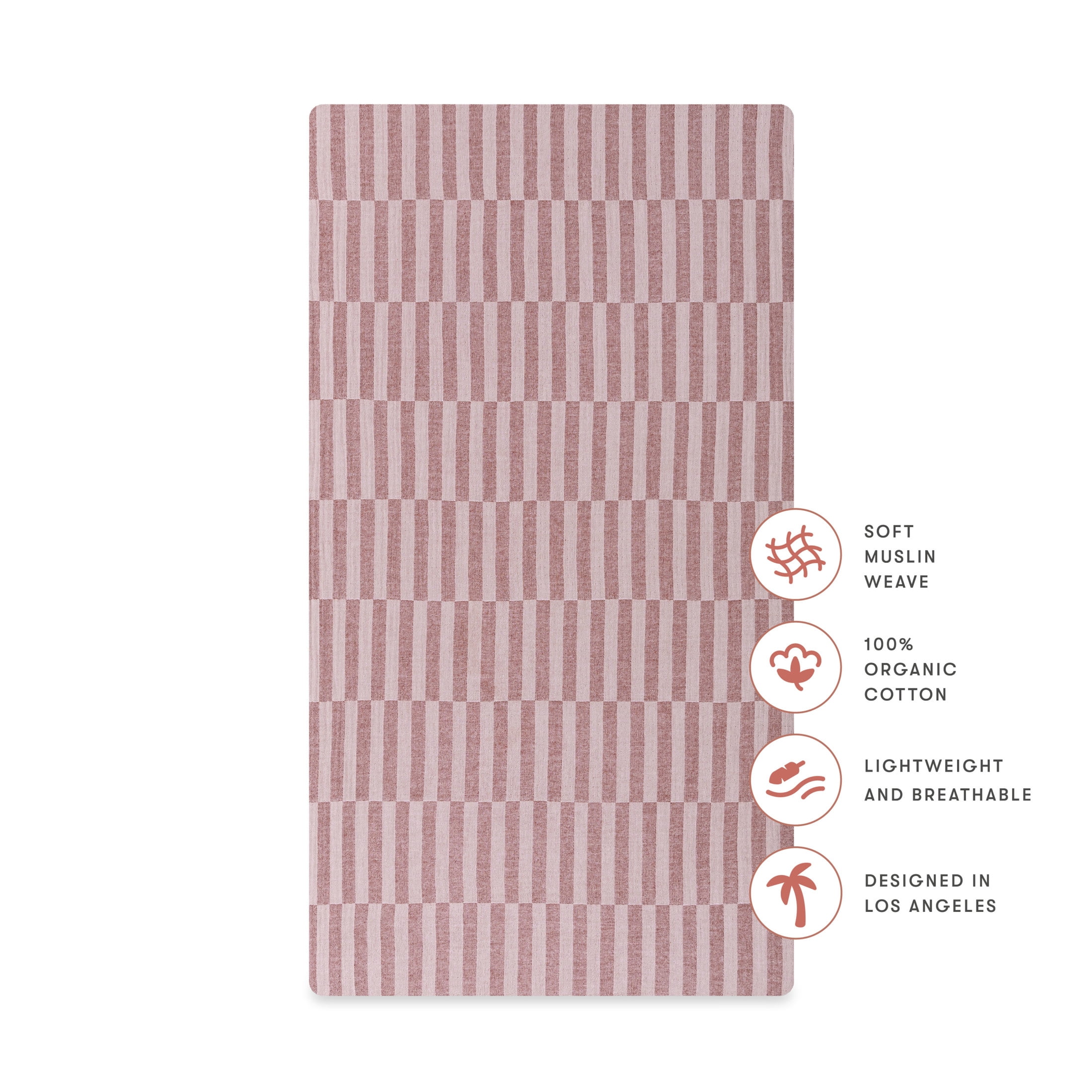 Babyletto Crib Sheet in GOTS Certified Organic Muslin Cotton