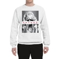thumbnail image 2 of Wild Bobby, Marilyn Savage Bandana, Streetwear, Unisex Crewneck Graphic Sweatshirt, White, Large, 2 of 4
