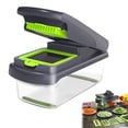 thumbnail image 5 of opolski 14-in-1 Multifunctional Vegetable Cutter with Stainless Steel Blades, Anti-Slip Base, ABS/PP Container for Effortless Slicing, Dicing, and Food Prep, 5 of 8