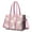 Great Pyrenees Dog-1, variant on Teacher Tote Bag,Great Pyrenees Dog and Pioneer Flower Teacher Utility Tote Bag,Large Work Tote Bags for Women with Multiple Pockets,Top Zipper Closure,13.8x10.6x6.7 Inch