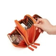 thumbnail image 4 of Lubelski Women Multi Pockets Zippers Mini Shoulder Bag Crossbody Phone Pouch Purse Wallet, 4 of 7