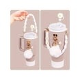 thumbnail image 2 of Cup Accessories Set Compatible With Stanley Cup 30 Oz 40 Oz Include 1 Pc Water Bottle Handle Strap 1 Pc Siliocne Straw Cover 1 Pc Siliocne Cup Boot 2 Pcs Charms Accessories, 2 of 5