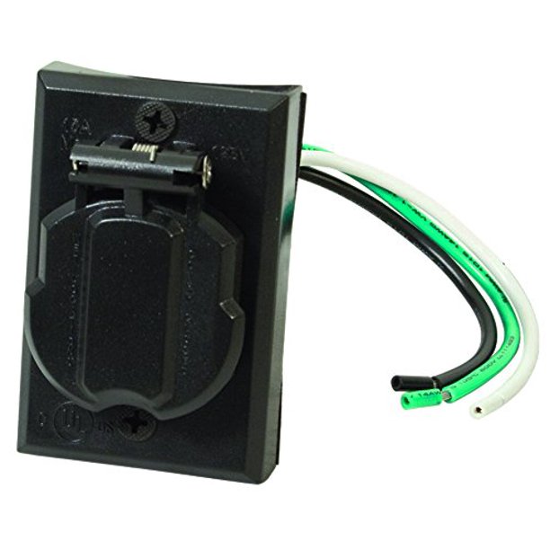 Solus Sco 338 1v Grounded Convenience Electrical Outlet For Outdoor Lamp Post And Poles Energy Saving And Weather Resistant Ul Listed Black Walmart Com