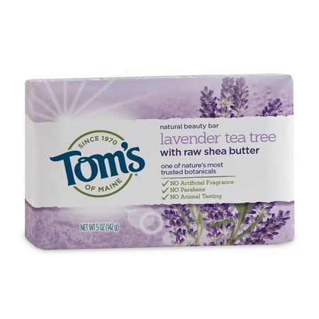 (3 pack) Tom's of Maine Beauty Bar Soaps, Lavender Tea Tree, 5