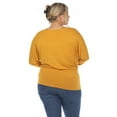 thumbnail image 3 of White Mark Women's Banded Dolman Top, 3 of 6