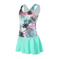 thumbnail image 2 of Kid Girls Swimming Bathing Suit One Piece Cartoon Quick Dry Bathing Suits for Girls 5-6 Years, 2 of 6