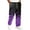 Purple, variant on GrmtClth Plus Size Sweatpants For Men Halloween Pumpkin Bat All Over Print Cuffed Joggers Adjustable Drawstring Waist Side Pockets Holiday Casual Athletic Trousers Blue L