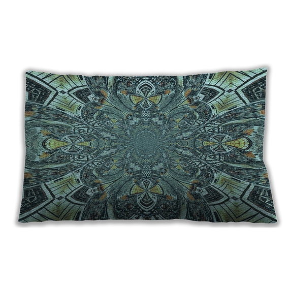 Ahgly Company Outdoor Rectangular Contemporary Lumbar Throw Pillow, 13 inch by 19 inch