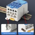 thumbnail image 4 of 1Pc Electrical Junction Box with DIN Rail Mount, Universal Terminal Block for Distribution Cabinets & High Voltage Panels, High-Quality Wiring Accessories Blue, 4 of 8