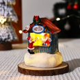 thumbnail image 2 of Micro Paisaje Santa Claus Nieve Casa Navidad Resina Luminosa Casas LED, 2 of 9
