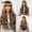 Dyed brown lc2088-5 (26inch280g), variant on New European and American Style Long Curly Hair Wig Full Head Wig with Bangs Long Hair Trendy Color Natural Fluffy Wigs